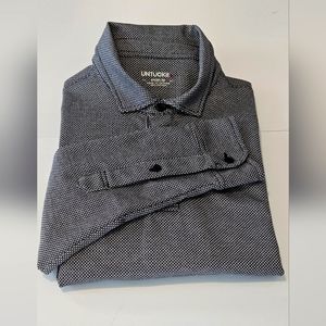 UNTUCKit Mens Medium Damaschino Diamond/Birdseye Design Long Sleeve Pull…